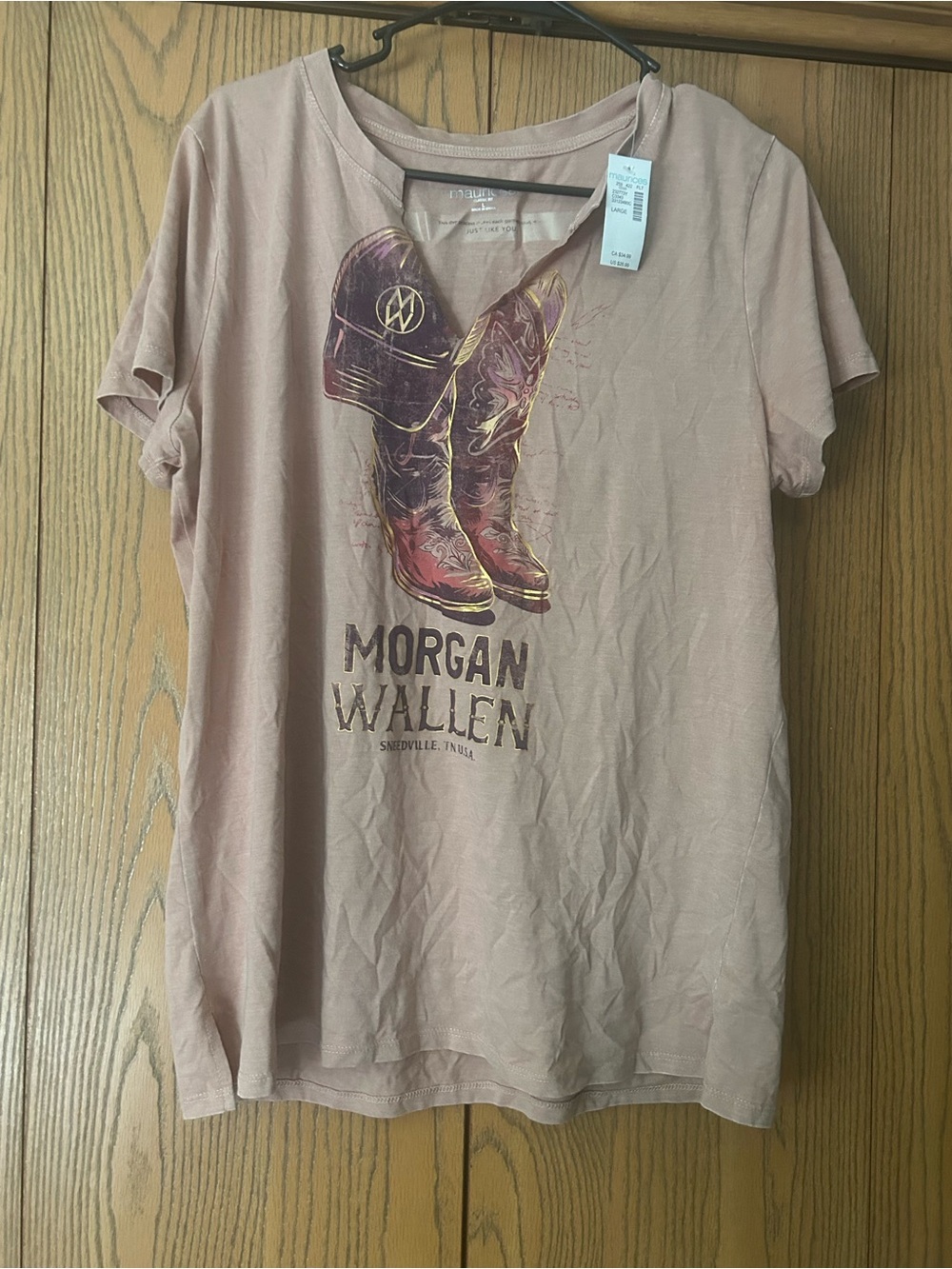 Maurices Dusty Pink Morgan Wallen Graphic Tee